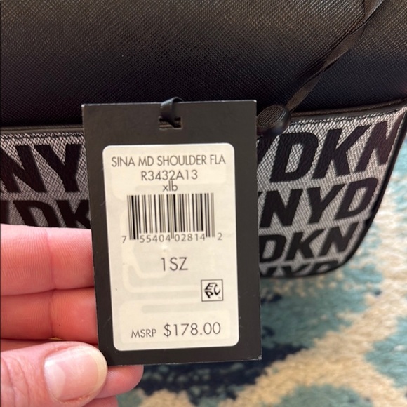 DKNY Black and White Crossbody Bag - Picture 7 of 7